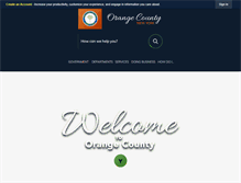 Tablet Screenshot of orangecountygov.com